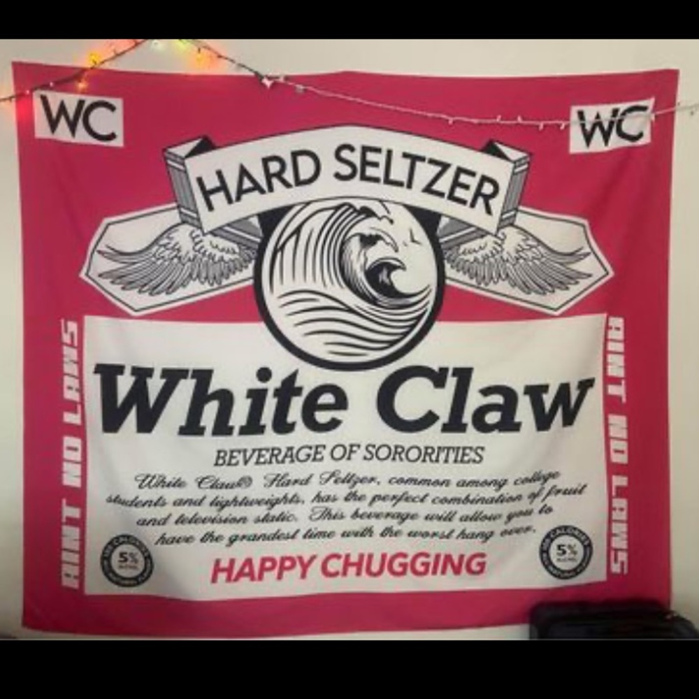 Huge White Claw Tapestry 70in Wide